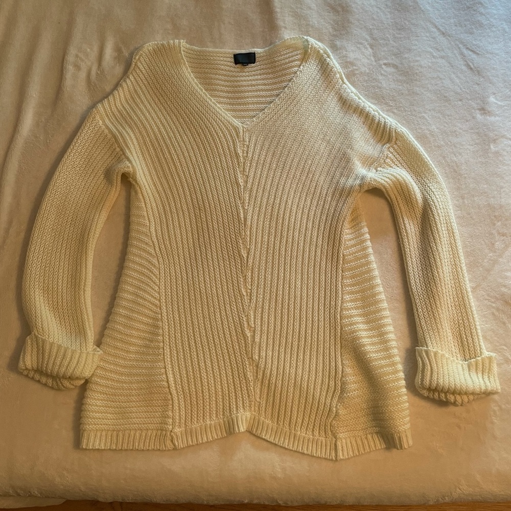 Pink Lily V neck sweater